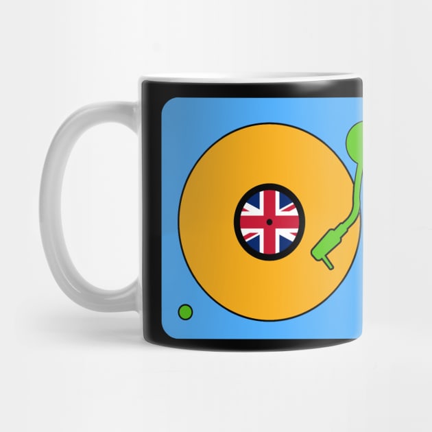 BritPop Turntable by My Geeky Tees - T-Shirt Designs